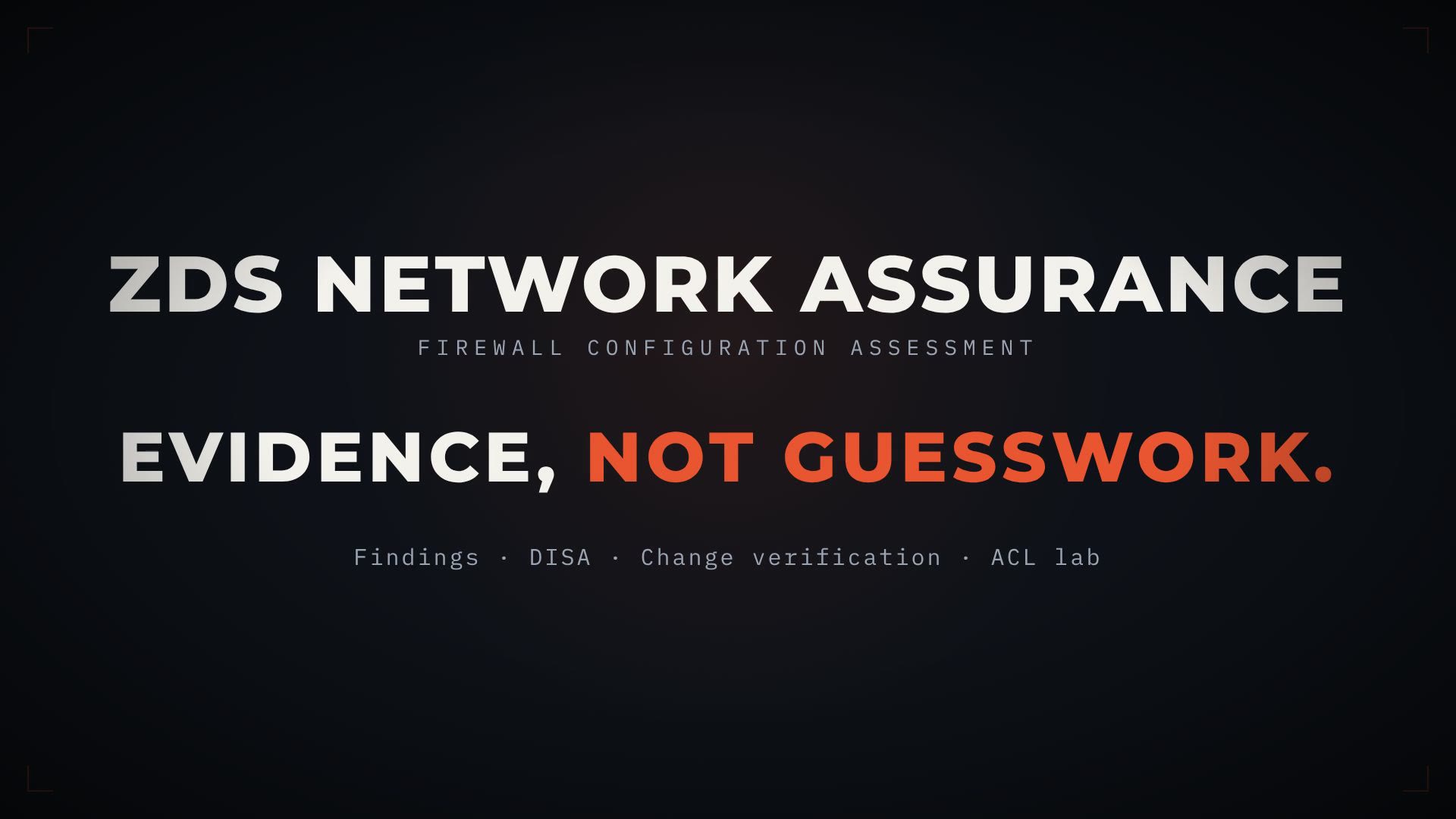 Network Assurance film artwork